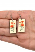 California Poppy Earrings